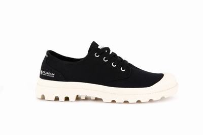 Zapatillas Palladium PAMPA OXFORD ORGANIC II Mujer Negras | Costa Rica-23641